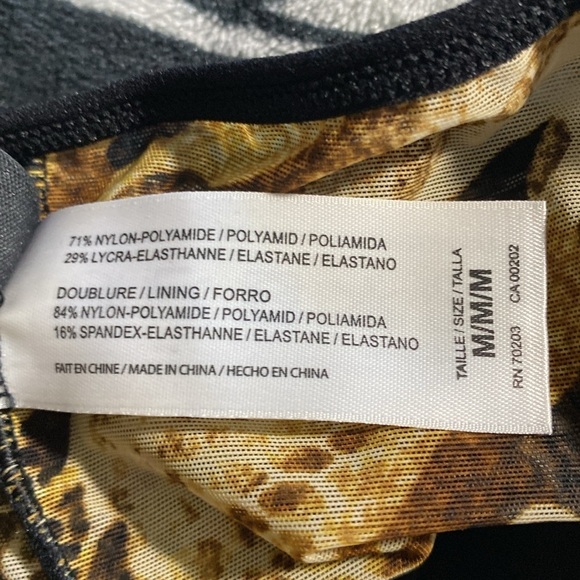 SHEER IRIDESCENT Y2K FLORAL MIXED ANIMAL PRINT HONEY COMB LINGERIE BODYSUIT Sz M - Picture 12 of 14